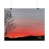 Sunset Silhouette Poster — Rolled Fine Art Wall Print
