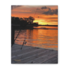 Evening Pier Canvas Wall Art — Matte Stretched Canvas