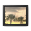 Palm Trees at Sunset Matte Framed Canvas Wall Art