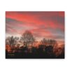 Appalachian Red Sky1 Canvas Print – Red Sky, Matte Stretched Wall Art