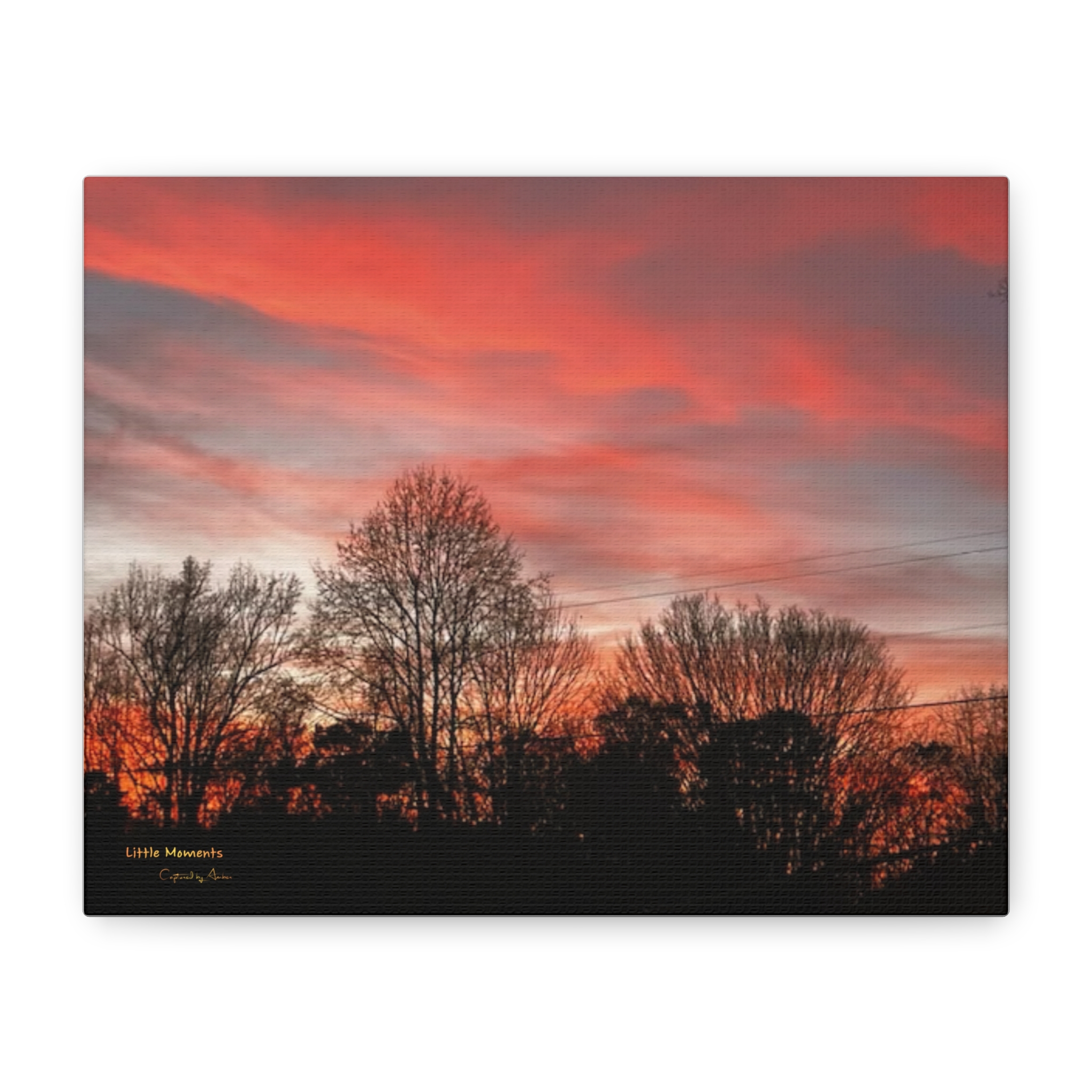 Appalachian Red Sky1 Canvas Print – Red Sky, Matte Stretched Wall Art