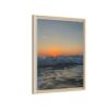 Crashing Waves Sunset Canvas Print — Framed Matte Beach Wall Art