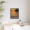 Evening Pier Matte Canvas Print — Framed Wall Art