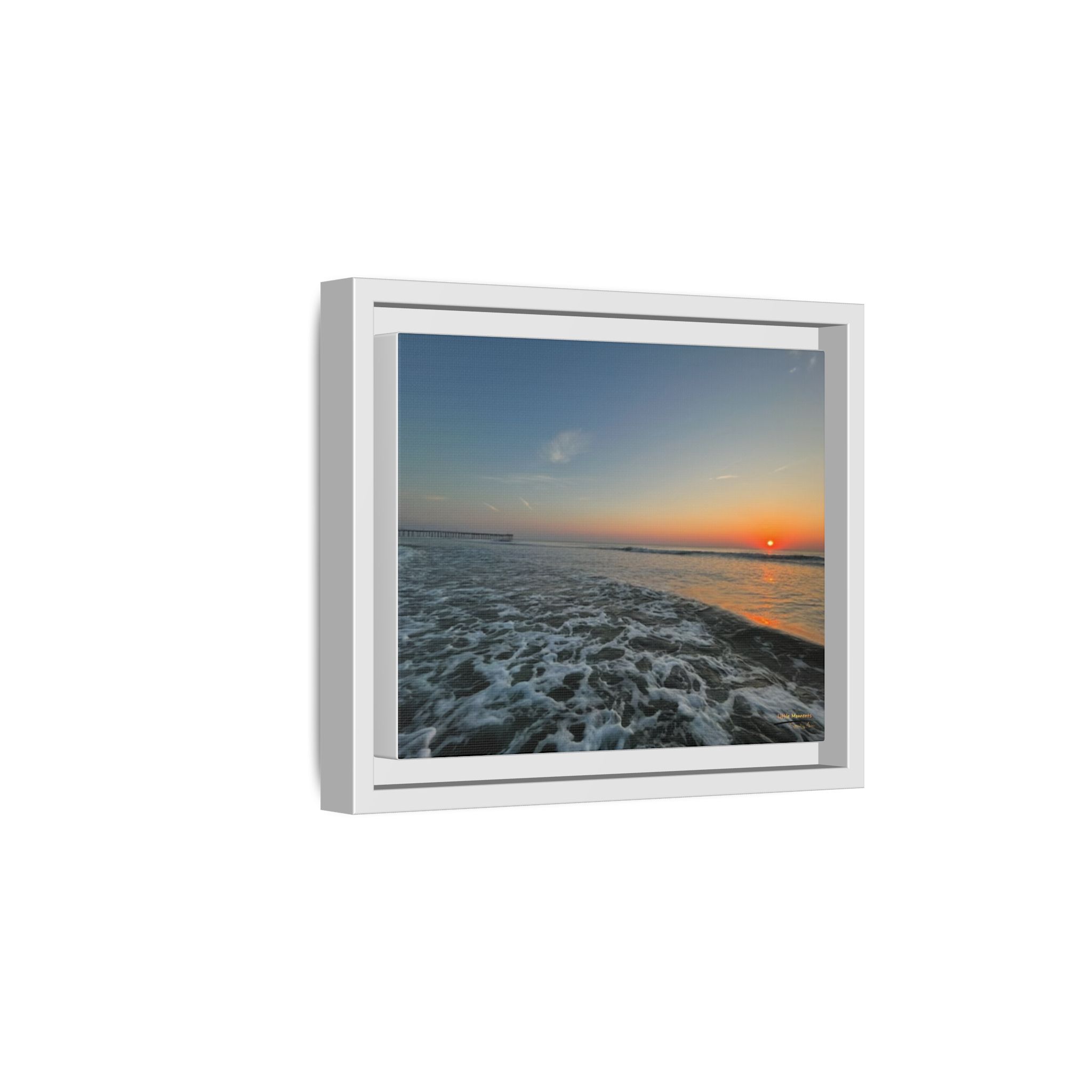 Rolling Sunset Waves Canvas Print — Ocean Waves Wall Art