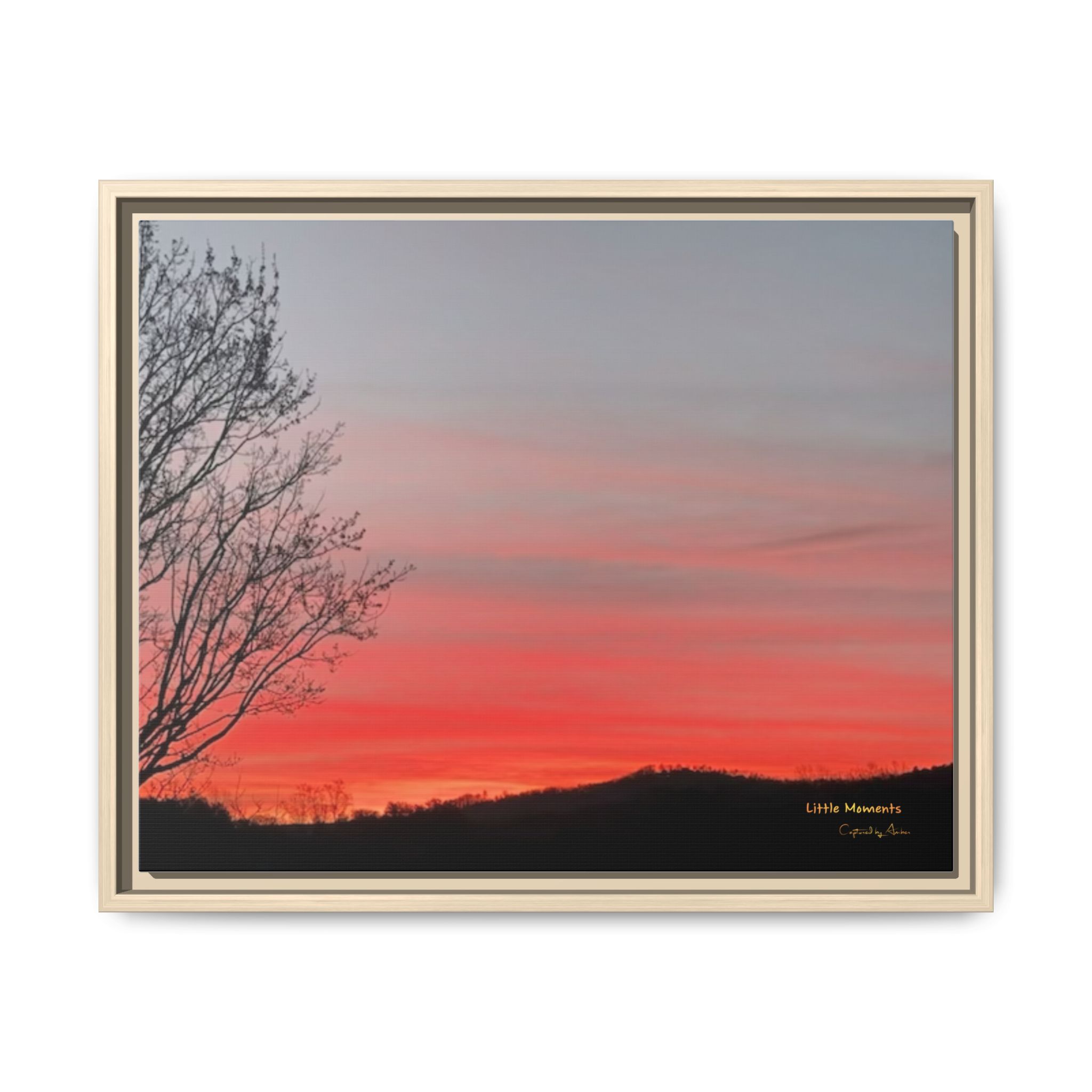Appalachian Red Sky2 Landscape Wall Art — 'Little Moments'