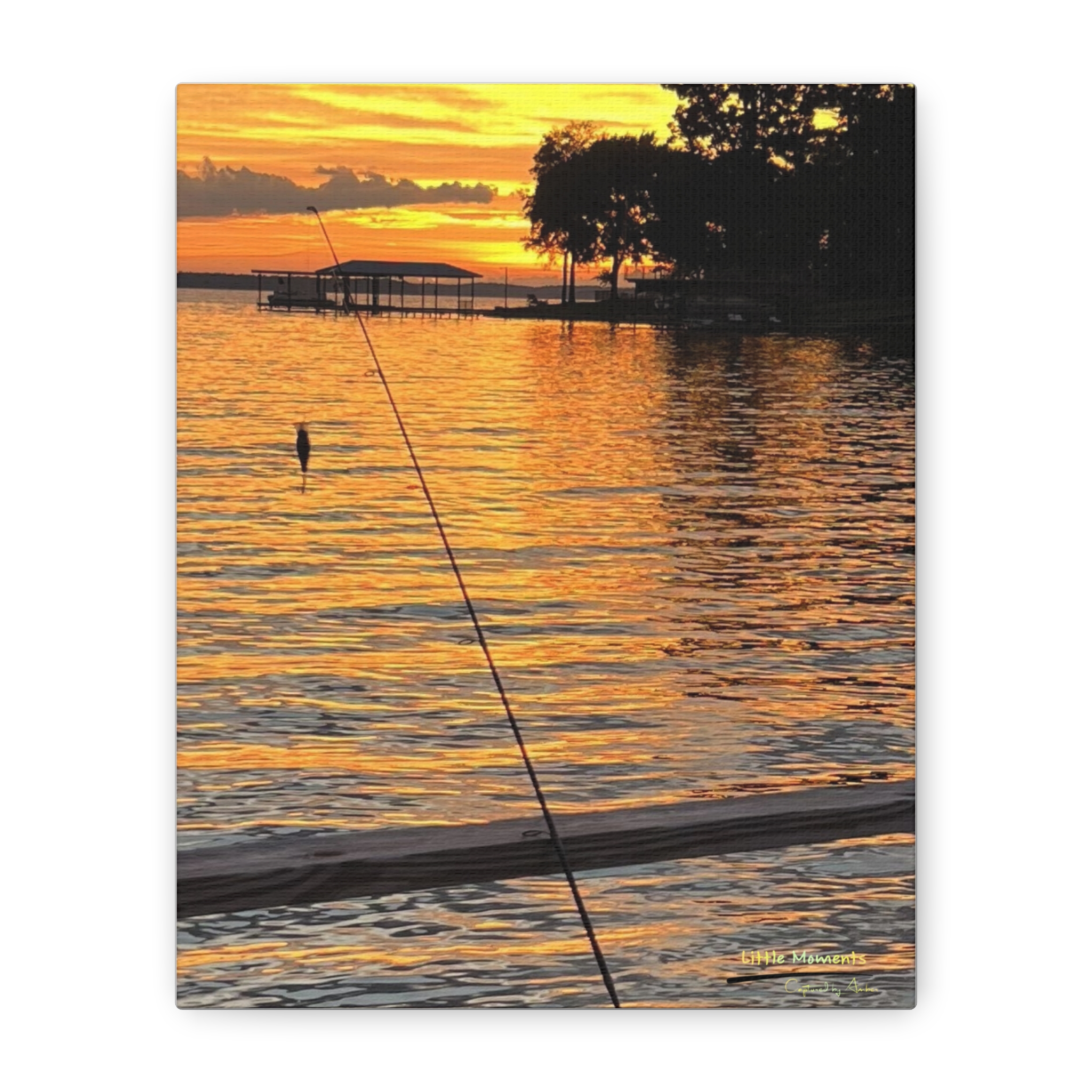 Evening Pier Canvas Print — Stretched Matte Wall Art
