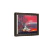Vibrant Red Sky Framed Canvas Print — Vibrant Red Sky Wall Art