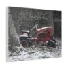 5971586872580302374_2048.jpeg Vintage Red Tractor Canvas Print — Rustic Snowy Farm Wall Art
