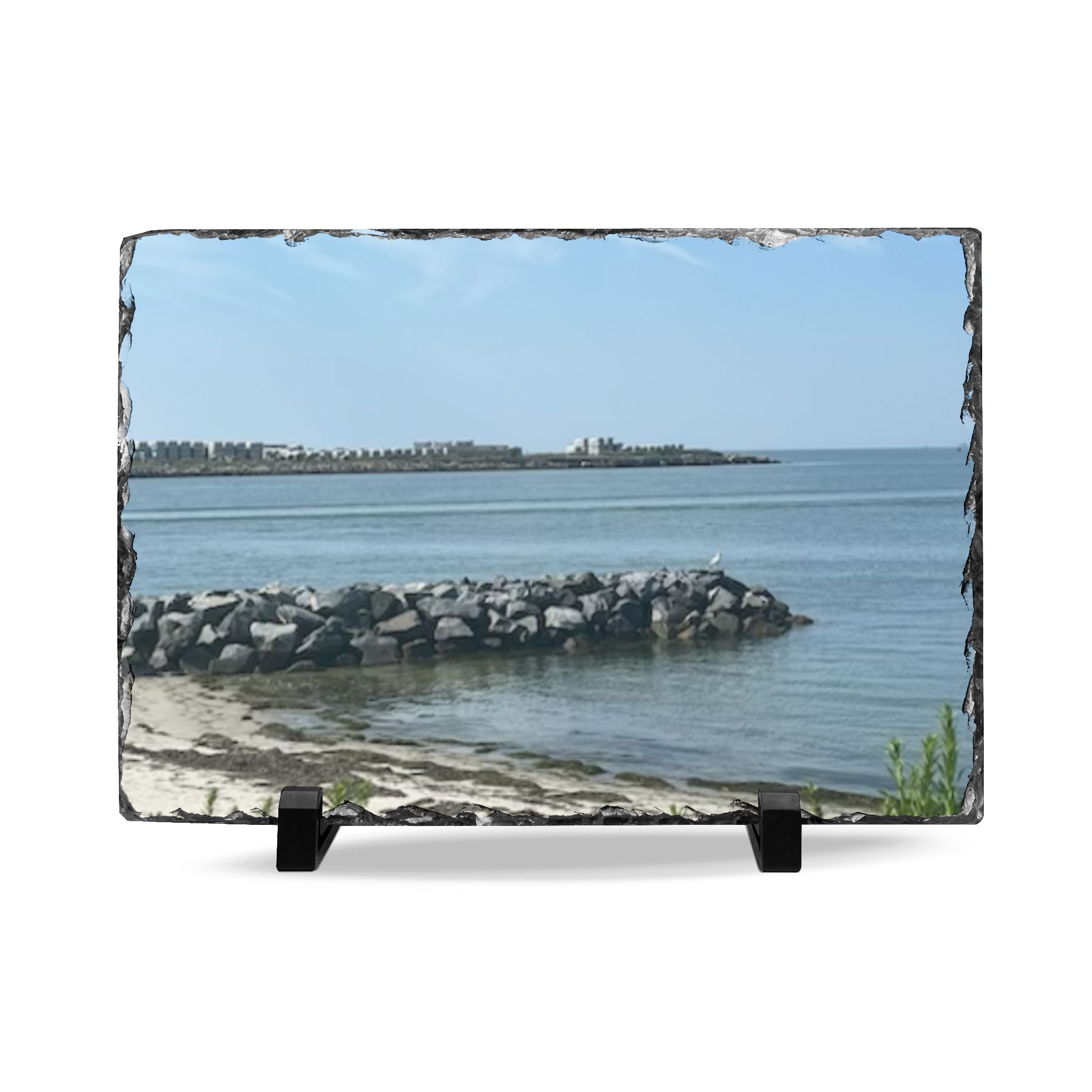 5972173517393109840_2048.jpeg Seaside Beach Slate Desk Plaque — Beachscape Office Décor
