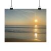 Sunrise Over Ocean Poster — Matte Horizontal Ocean Wall Art