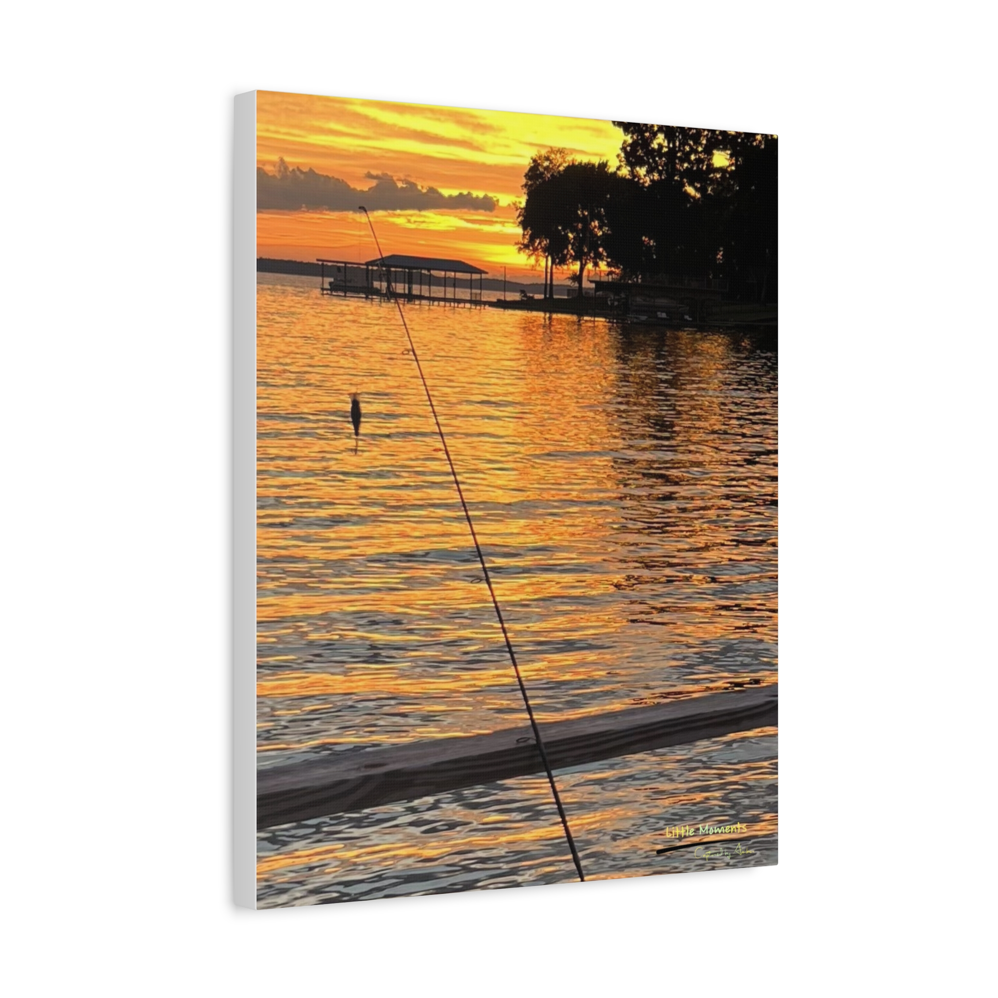 Evening Pier Canvas Print — Stretched Matte Wall Art