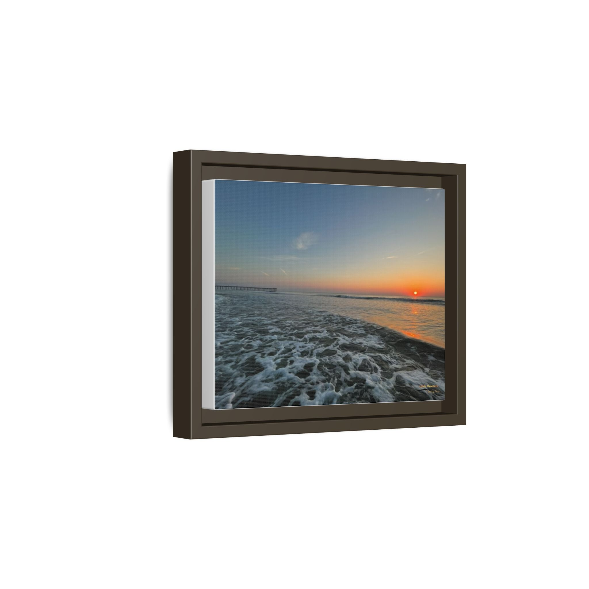 Rolling Sunset Waves Canvas Print — Ocean Waves Wall Art
