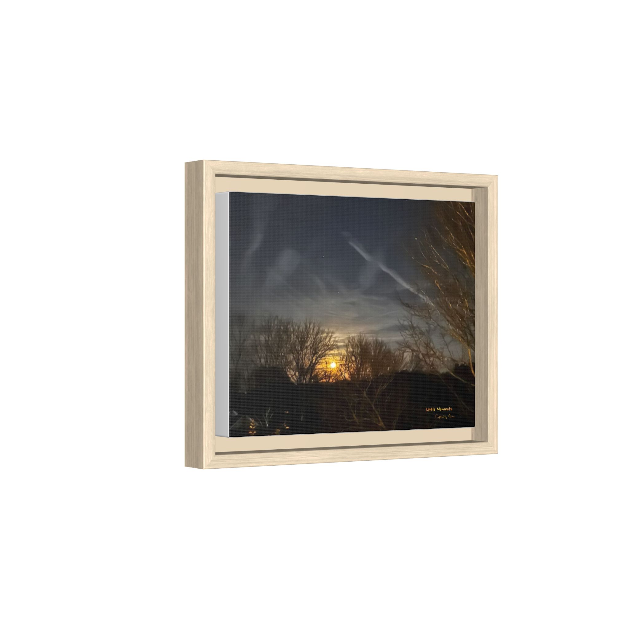 719480031523741520_2048.jpeg Moonlit Trees Framed Matte Canvas Print — Golden Moonrise