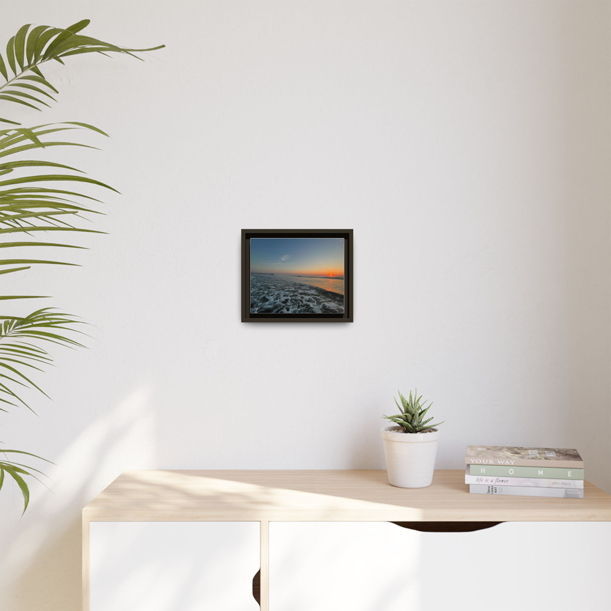 Rolling Sunset Waves Canvas Print — Ocean Waves Wall Art
