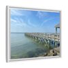 7230471842414084047_2048.jpeg Pier Over Calm Seas Framed Matte Canvas Print