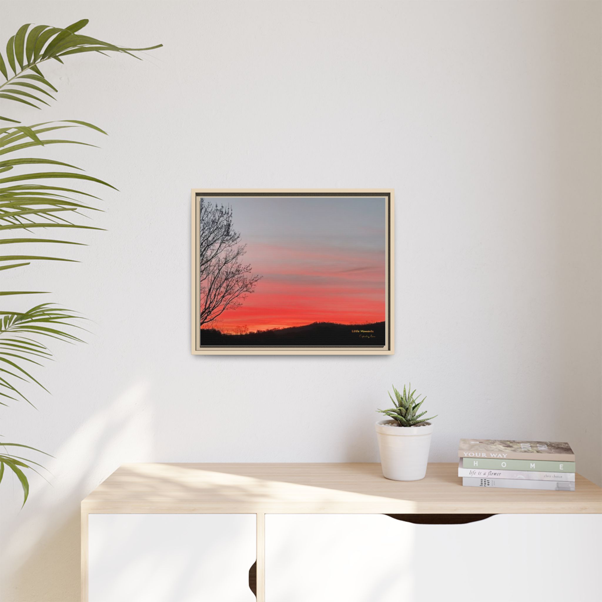 Appalachian Red Sky2 Landscape Wall Art — 'Little Moments'