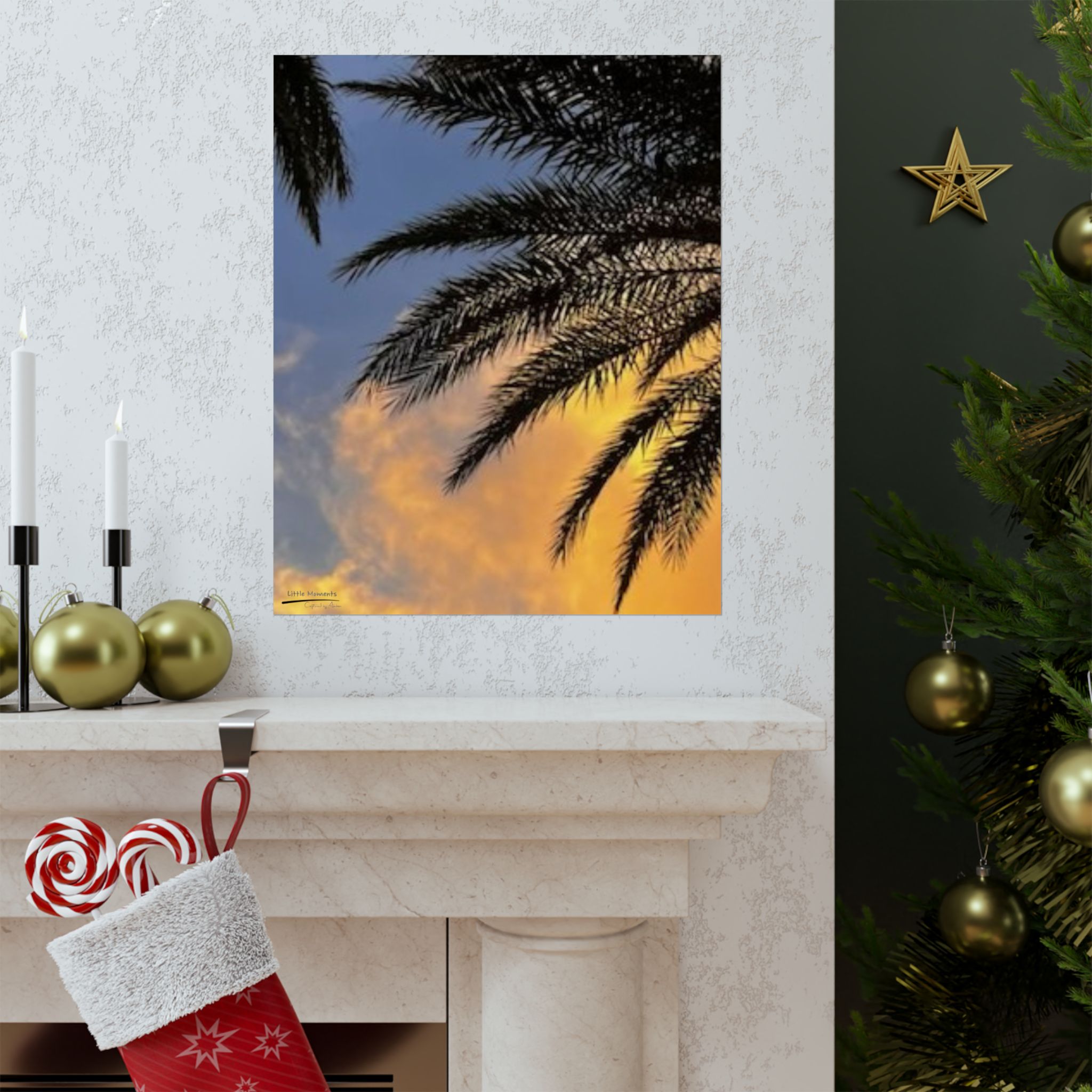 Florida Life series 1 Matte Poster — Tropical Beach Wall Art, Vertical Palm Tree Print