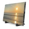 Sunrise Over Ocean Slate Desk Plaque — Coastal Sunrise Photo Decor