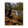 Waterwheel Waterfall Matte Poster — Rustic Nature Wall Art