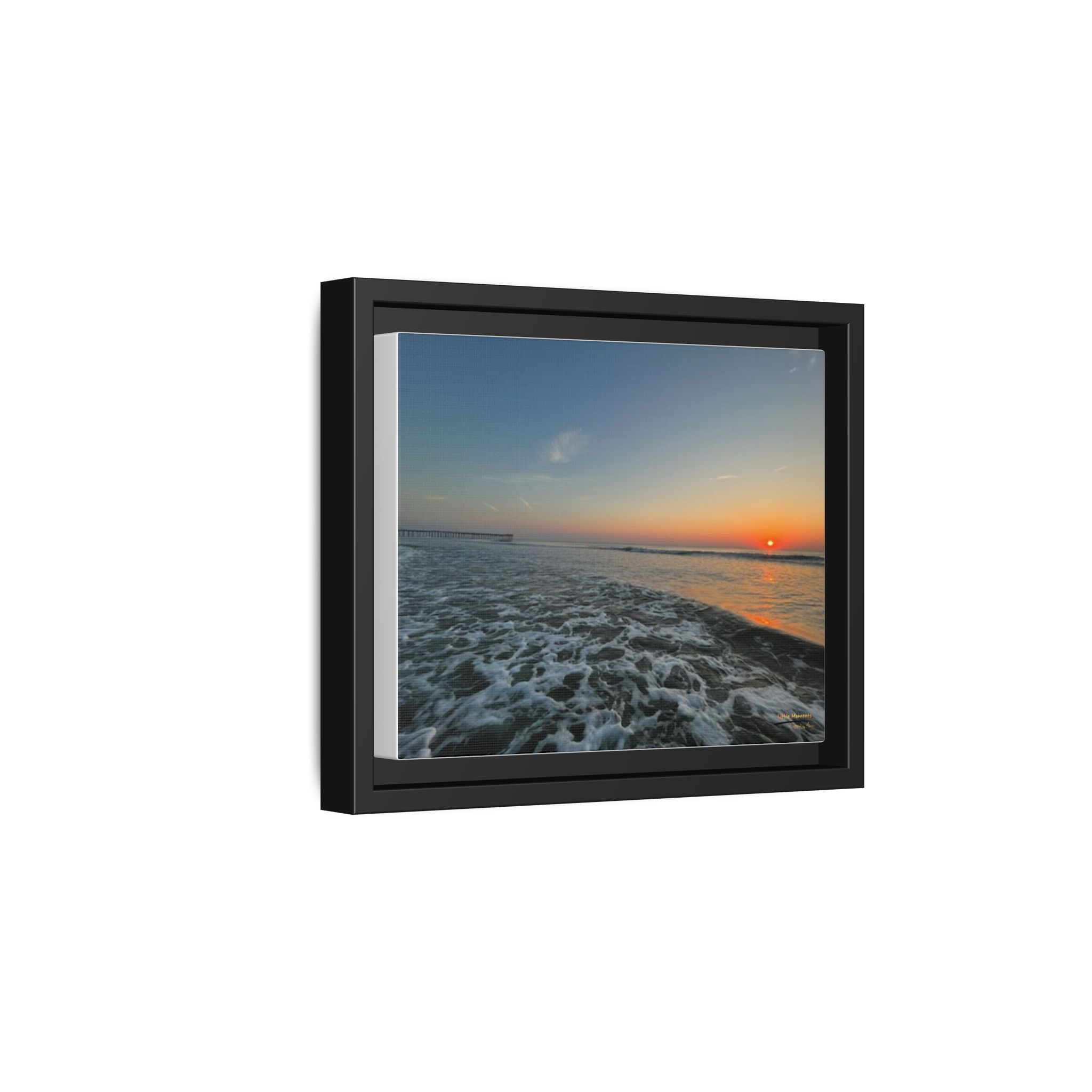 Rolling Sunset Waves Canvas Print — Ocean Waves Wall Art