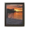 Evening Pier 2 Matte Canvas - Sunset Fishing Dock Wall Art