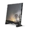 Slate Desk Plaque — Serene Sunset Tree Photo Slate Plaque (Desk Display)