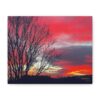 7959213431226177116_2048.jpeg Vibrant Red Sky Canvas Print — Matte Stretched Wall Art