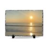 Sunrise Over Ocean Slate Desk Plaque — Coastal Sunrise Photo Decor