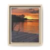 Evening Pier 2 Matte Canvas - Sunset Fishing Dock Wall Art