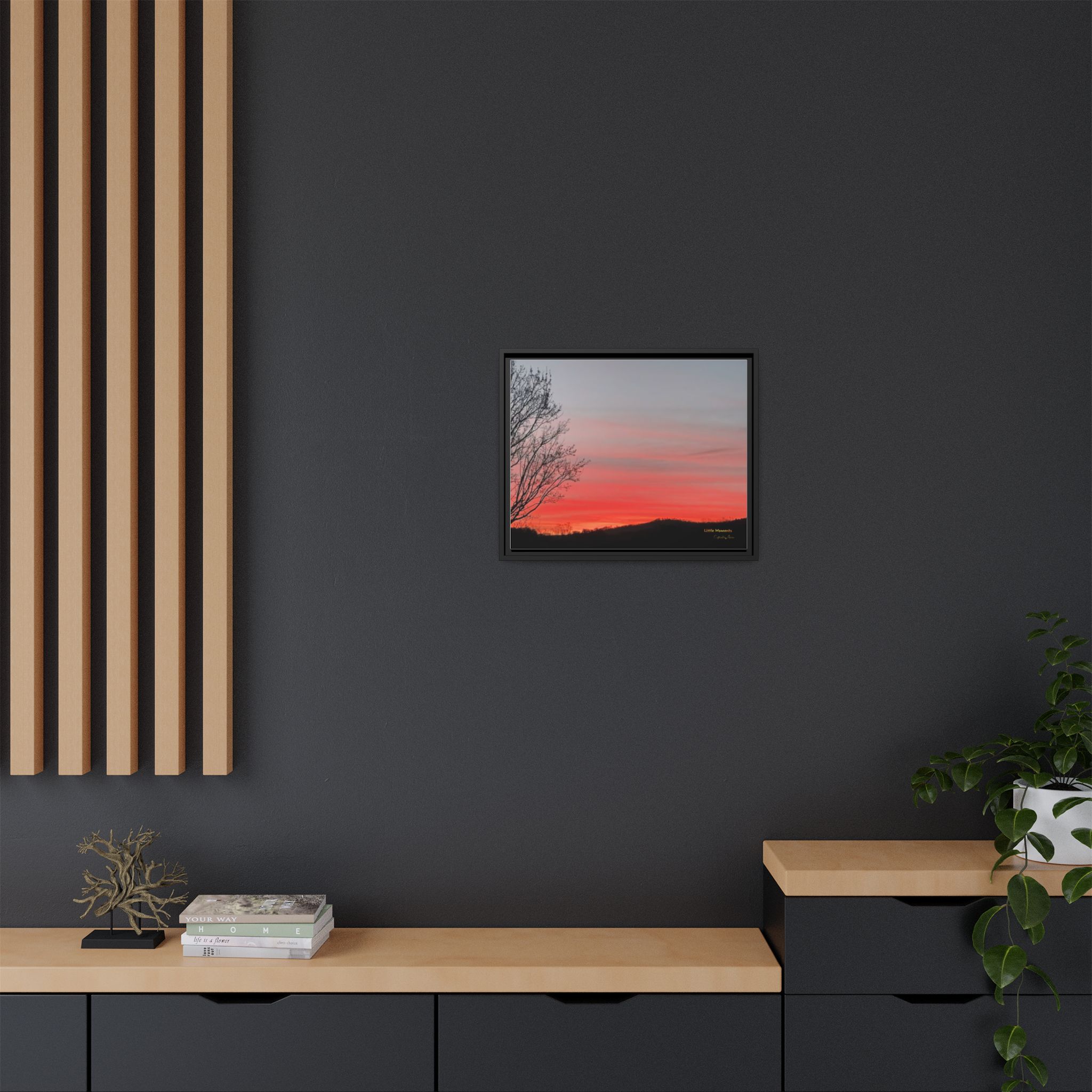Appalachian Red Sky2 Landscape Wall Art — 'Little Moments'