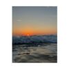 Crashing Waves Sunset Poster — Rolled Beach Wall Art