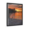 Evening Pier 2 Matte Canvas - Sunset Fishing Dock Wall Art