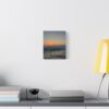 Crashing Waves Sunset Canvas Print — Matte Stretched Wall Art