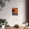 Evening Pier 2 Poster — Matte Vertical Wall Art