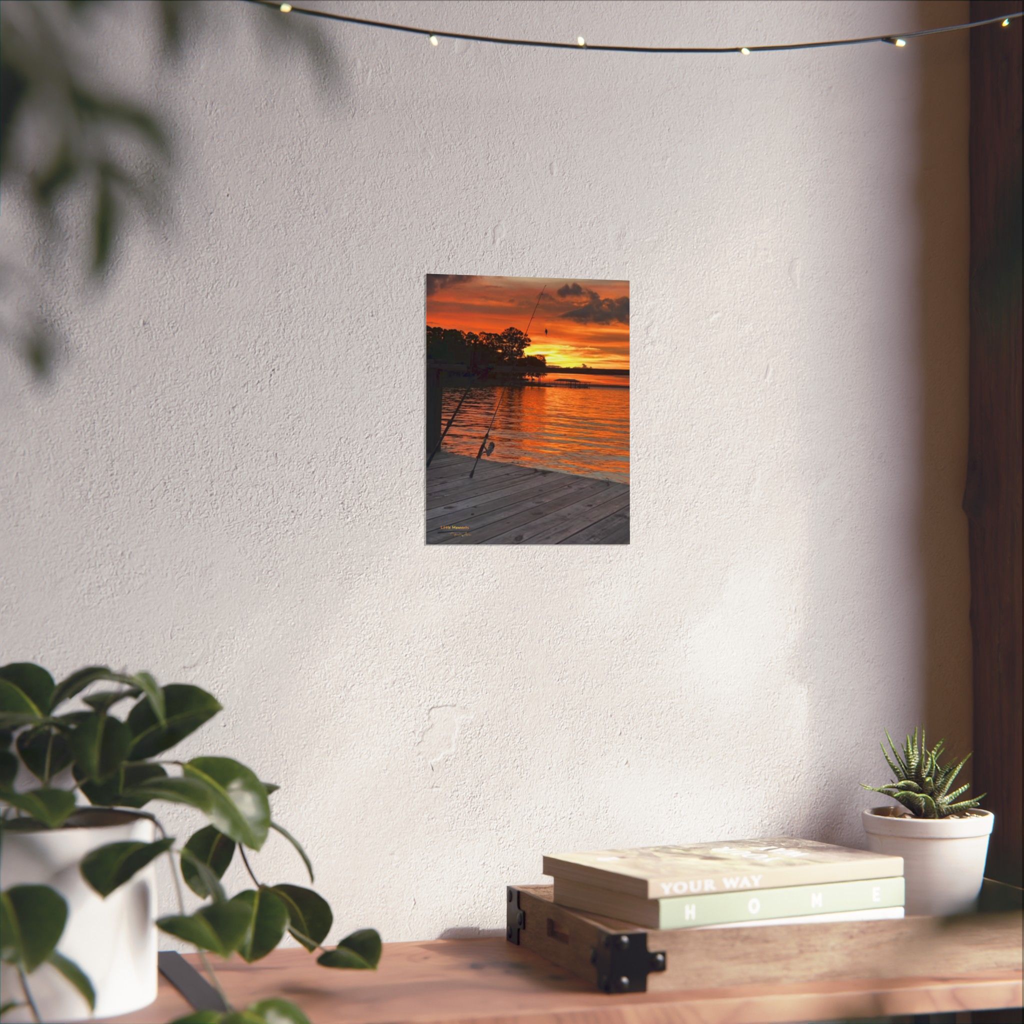 Evening Pier 2 Poster — Matte Vertical Wall Art