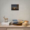 Moonlit Trees Poster — Serene Night Sky Landscape Wall Art