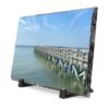 Pier Over Calm Seas Desk Plaque — Serene Ocean Photo Desk Art