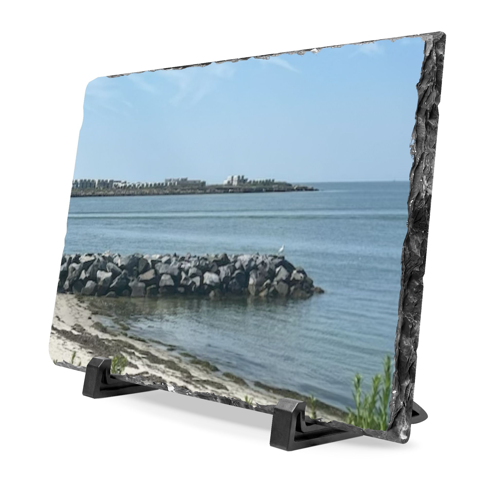 9106023521605939665_2048.jpeg Seaside Beach Slate Desk Plaque — Beachscape Office Décor