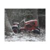 Vintage Red Tractor Matte Poster — Rustic Farmhouse Wall Art (Horizontal)
