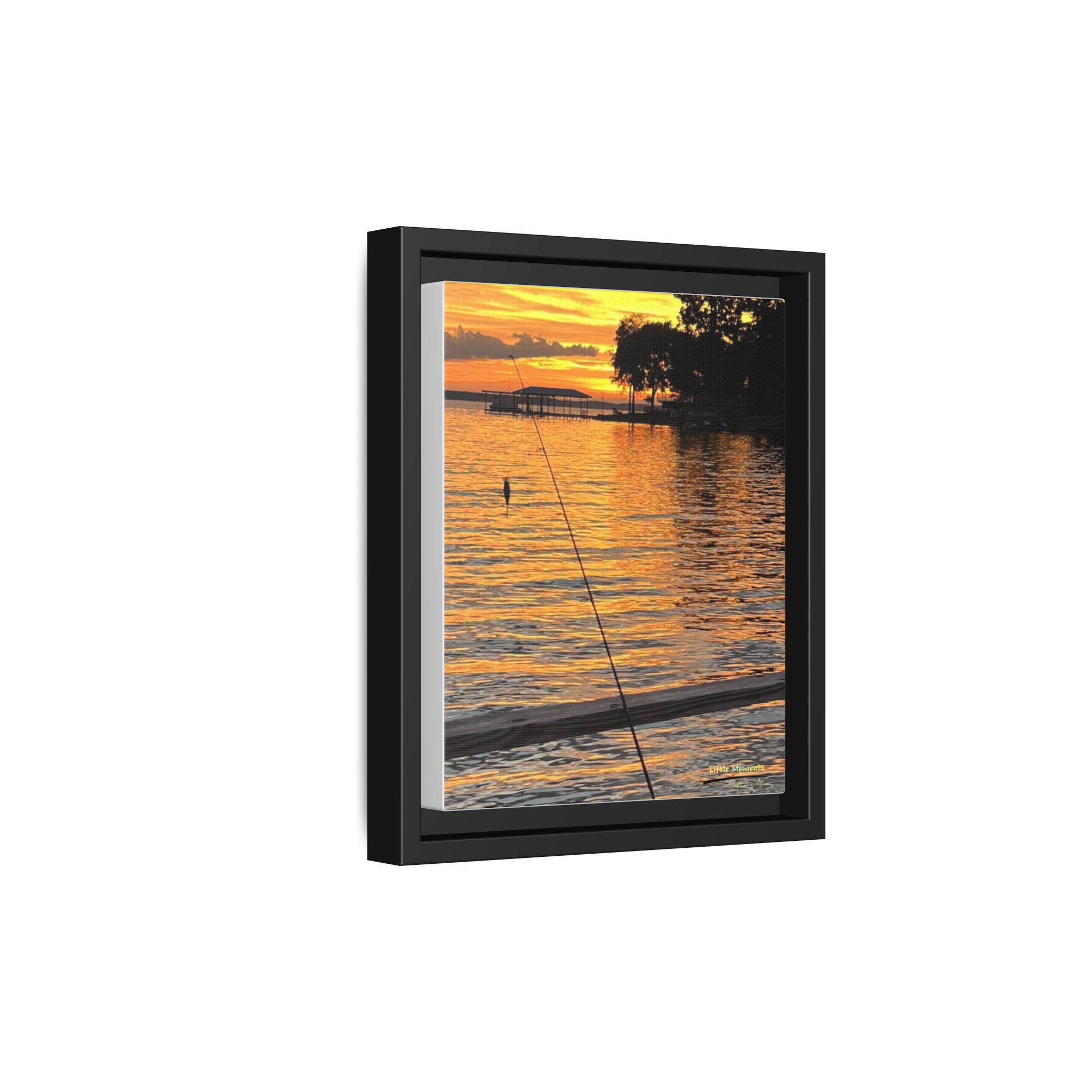 Evening Pier Matte Canvas Print — Framed Wall Art