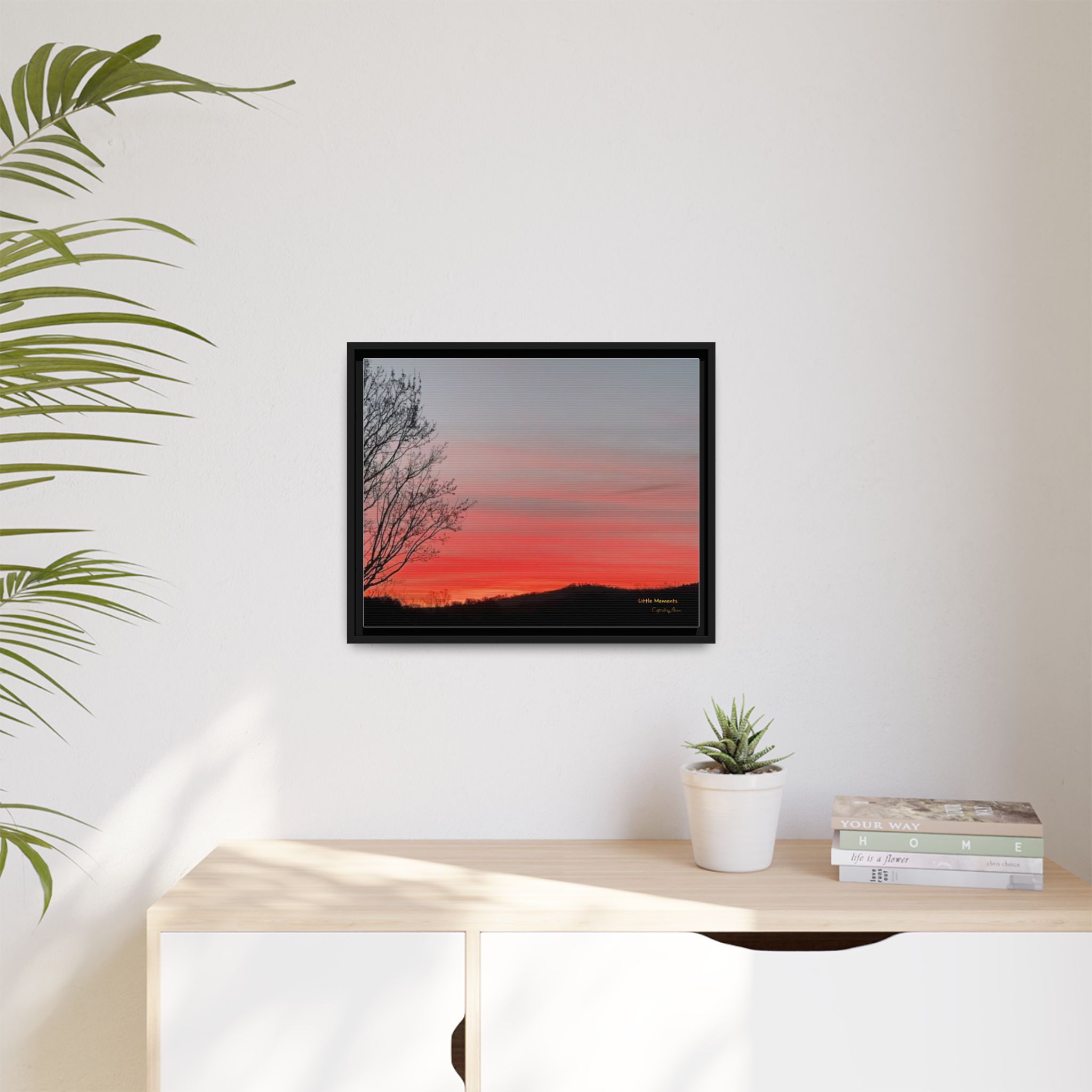 Appalachian Red Sky2 Landscape Wall Art — 'Little Moments'