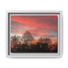 Appalachian Red Sky1 Canvas Print — Framed Sunset Silhouette Wall Art