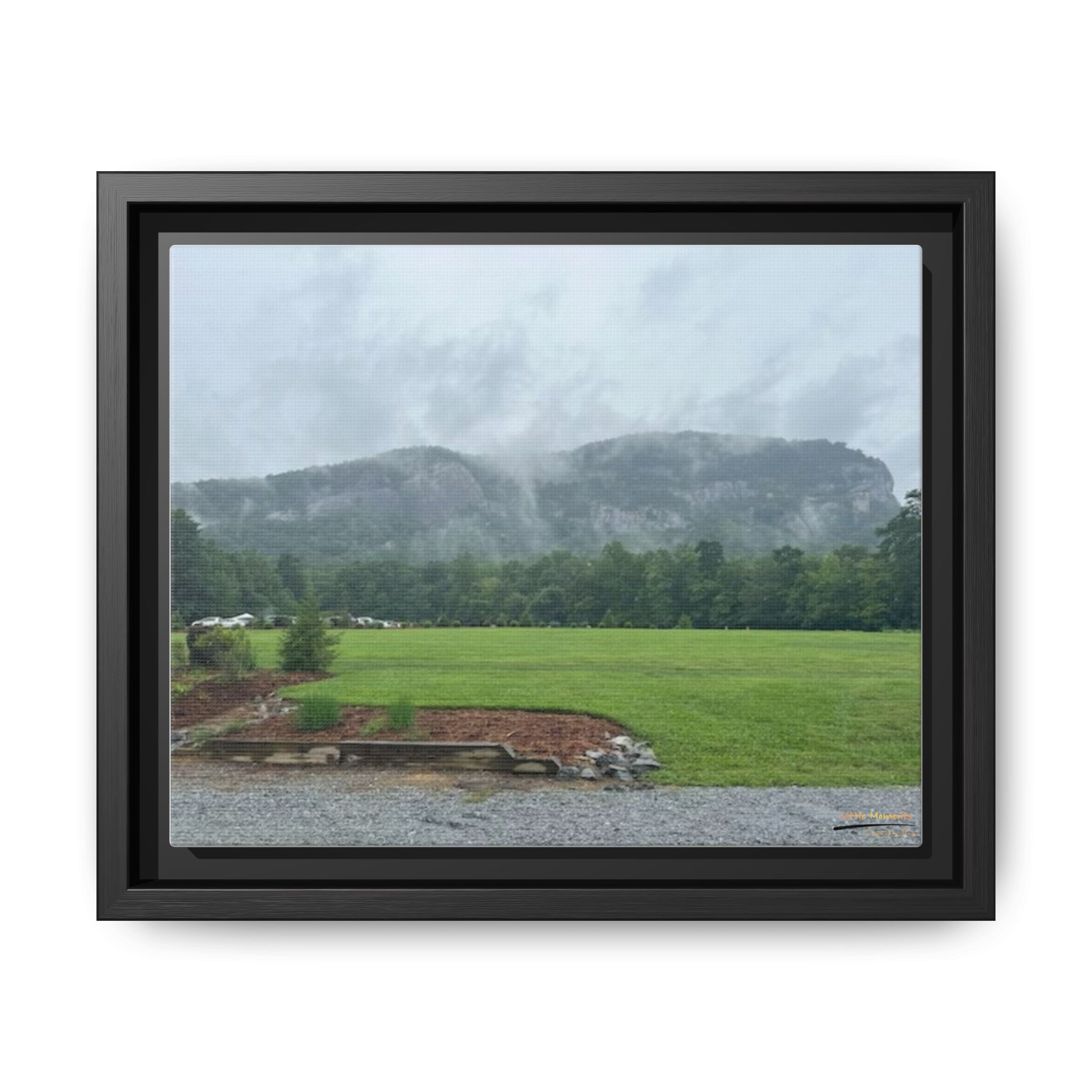 9723616371230534469_2048.jpeg Framed Matte Canvas Print — Misty Mountain Landscape